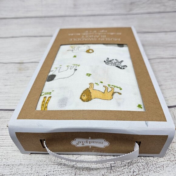 New in box Mudpie‎ Muslin Swaddle Blankets Set of 3 - Picture 6 of 8